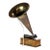 Antique Edison Home Oak Phonograph With Metal Horn Signed C1900 For Sale