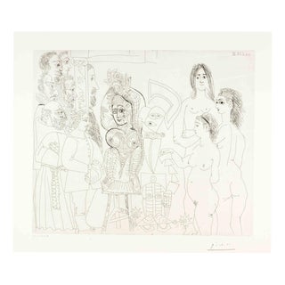 Pablo Picasso, Notable Spaniards Visiting a Brothel, 1960s, Etching For Sale