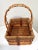 Wicker & Rattan Basket Handled Basket For Sale - Image 11 of 11