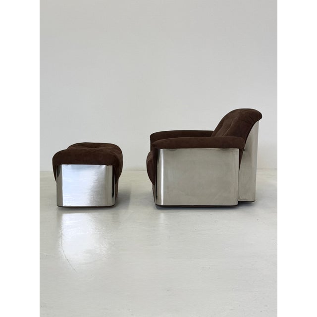Metal Space Age Pouf by Gian Pietro Arosio, 1970s For Sale - Image 7 of 8
