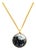 Renee Lewis, Black Diamond Shaker Pendant Necklace 18k Yellow Gold For Sale