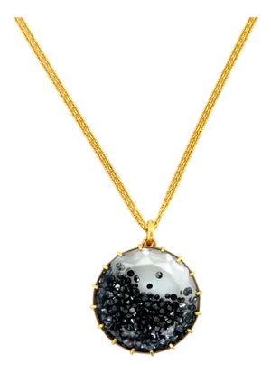 Renee Lewis, Black Diamond Shaker Pendant Necklace 18k Yellow Gold