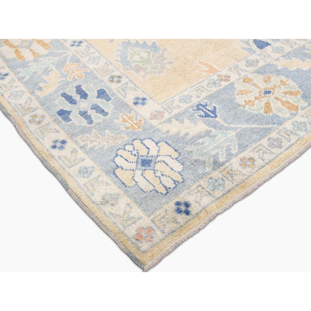 Traditional 1960s Turkish Oushak Rug For Sale - Image 3 of 5