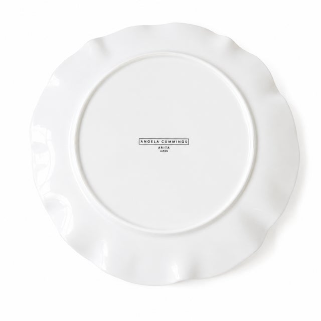 1980s Angela Cummings for Arita Japan "Wave" Fine Bone China Dinner Plates - Set of 10 For Sale - Image 4 of 5