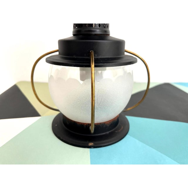 1960s Nautical Lantern Lights, Pair For Sale - Image 10 of 16