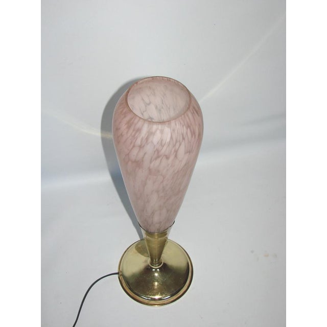 Modern Table Lamp in Brass and Glass, 1960s For Sale - Image 4 of 7