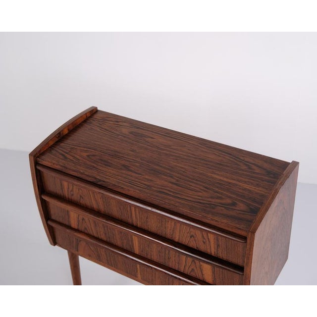 Rosewood Chest of Drawers with 3 Drawers Danish Design from the 1960s For Sale - Image 9 of 13