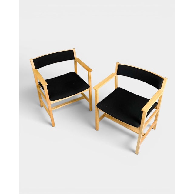 Mid-Century Modern Model 3248 Lounge Chairs by Børge Mogensen, 1960s, Set of 2 For Sale - Image 3 of 8