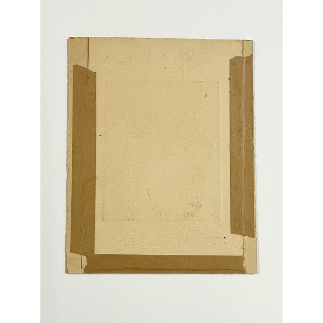 Tan Vintage Original Etching by George Oberteuffer (1878 - 1940). Signed, Reframed For Sale - Image 8 of 12