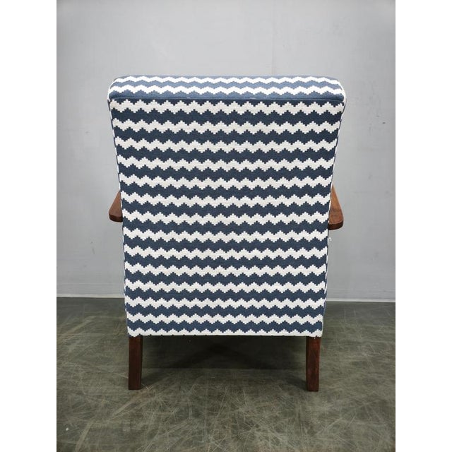 1940s Art Deco Lounge Chair by Jindřich Halabala, Czechoslovakia, 1940s For Sale - Image 5 of 13