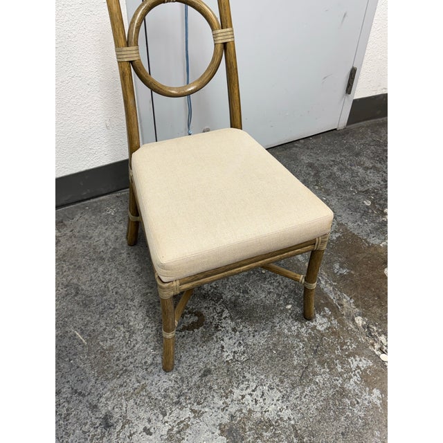 Orlando Diaz-Azcuy for McGuire Target Side Chair For Sale - Image 11 of 12