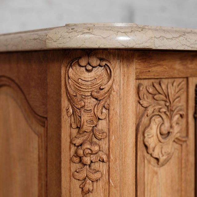 1940s French Oak Sideboard With Marble Top by Christian Krass For Sale - Image 10 of 12