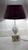 Textile Vintage Italian Porcelain Fabric Shade Table Lamp, 1970s For Sale - Image 7 of 9