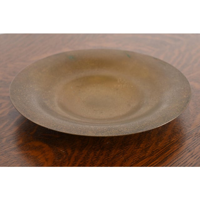 Art Deco Tiffany Studios New York Bronze Shallow Bowl For Sale - Image 3 of 9