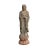 Wood Chinese Rustic Wood Standing Praying Lohon Monk Statue For Sale - Image 7 of 7