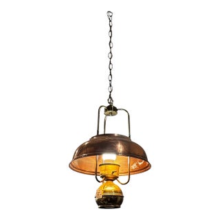 Vintage Copper Light Fixture For Sale
