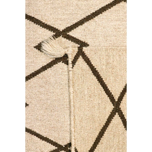 Pasargad Home Navajo Mocha Wool Area Rug, 3' 1'' X 4'10'' For Sale - Image 4 of 5