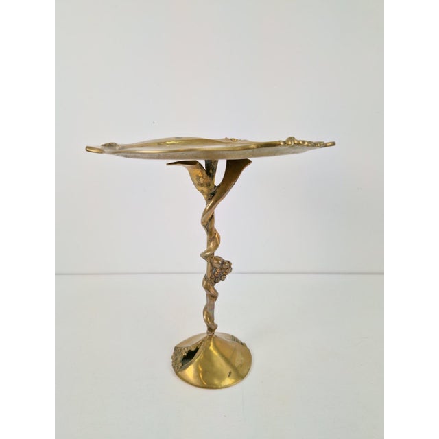 Brutalist Brass Amadeo Petit-Four Dish by Kurt Jesch for Fratelli Tonini, 1970s For Sale - Image 11 of 11