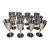 Vintage Silverplate Wine Goblets byDe Uberti Dul Made in Italy Set of 12 For Sale