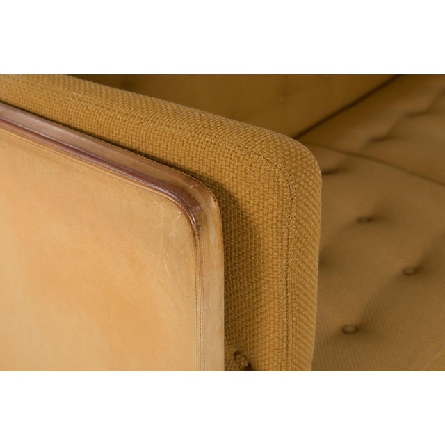 Danish Modern Leather, Tweed & Oak Sofa Model Ej 315 by Erik Jorgensen For Sale - Image 9 of 18