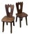 Pair of Mid 20th Century Olavi Hanninen Attributed Crown Side Chairs For Sale