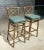 Coastal Pair Vintage McGuire Target Back Bamboo Barstools W Leather Straps & Brass Footrests For Sale - Image 3 of 12
