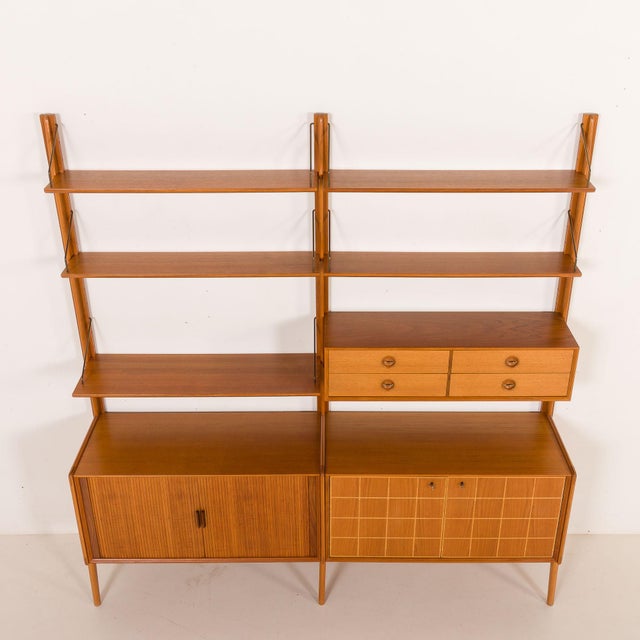 Teak Free Standing Wall Unit by Fredrik A. Kayser for Gustav Bahus, Norway, 1960s For Sale - Image 6 of 18