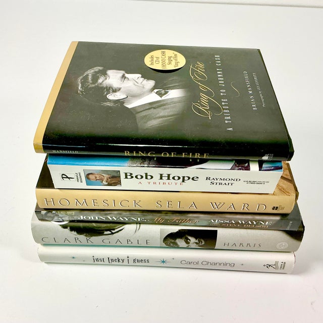 American Vintage Americana Pop Culture Hollywood Regency Celebrity Memoir Style Books - Set of 6. For Sale - Image 3 of 10
