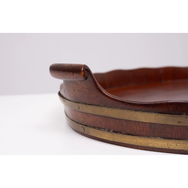 Late 19th Century Antique Dutch Mahogany Serving Tray, 1880s For Sale - Image 5 of 7