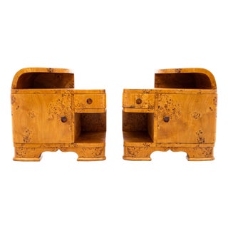20th Century Art Deco Bedside Tables, Poland, 1950s, Set of 2 For Sale