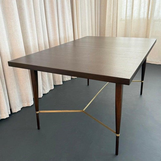 Wood Ebonized Mahogany Extension Dining Table by Paul McCobb for Calvin Furniture For Sale - Image 7 of 10