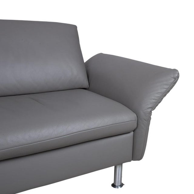 Animal Skin Leather Elena Three-Seater Sofa with Manual Function from Koinor For Sale - Image 7 of 16