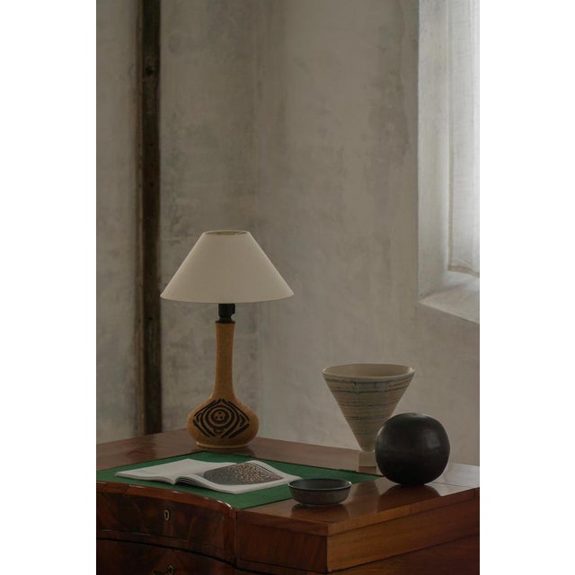 Mid-Century Danish Brutalist Stoneware Table Lamp, 1960s-1970s For Sale - Image 12 of 15