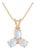 Rainbow Moonstone Pendant Necklace | Floral Cluster Gemstione Necklace | June Birthstone Pendant for Woman For Sale