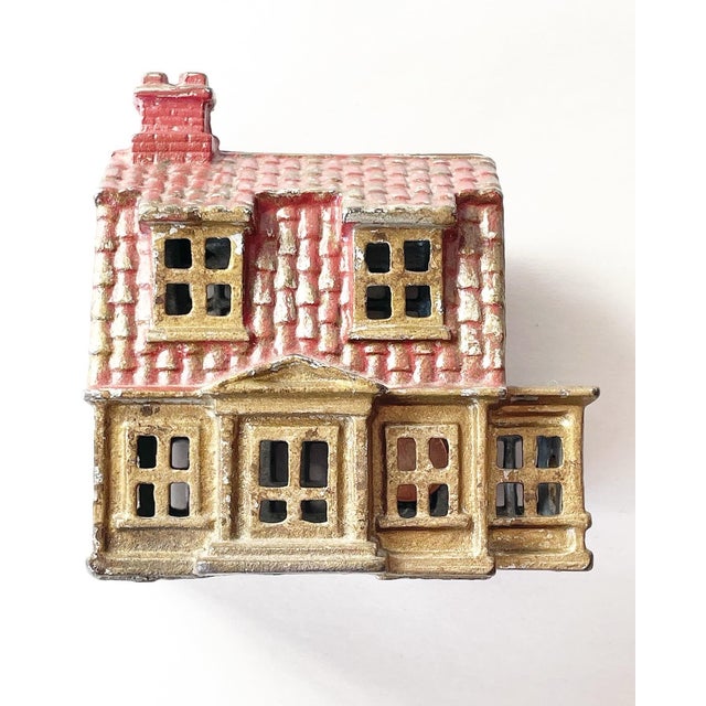 Early 20th Century Cast Iron Bank Colonial House With Side Porch Made by Ac Williams For Sale In Philadelphia - Image 6 of 7