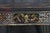 Vintage Chinoiserie Black Lacquered Floral Bird Writing Desk Library Table 35" For Sale - Image 11 of 18