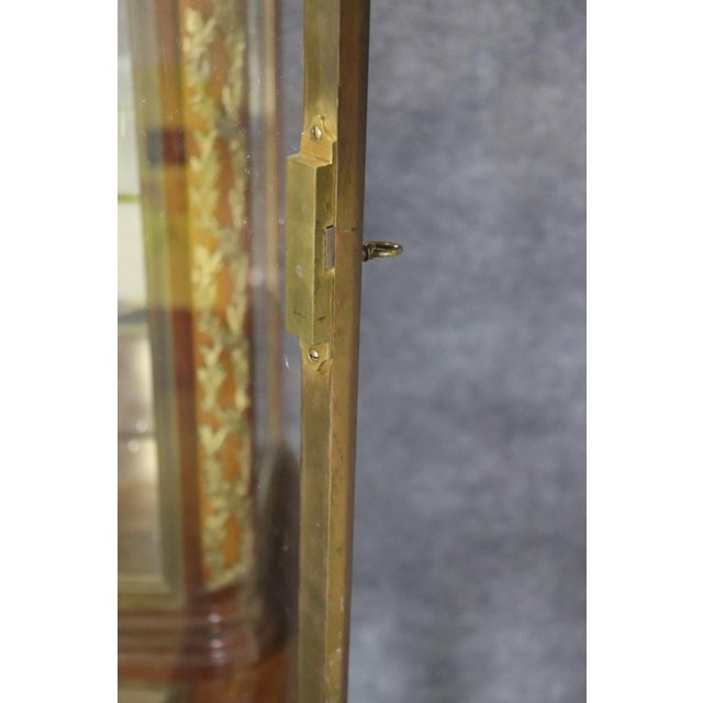 French 1910s Bronze Mounted French Louis XVI Style Vitrine Display Cabinet For Sale - Image 3 of 14