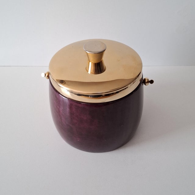 1960s Mid-Century Ice Bucket Model No. 950 by Aldo Tura, Italy, 1960s For Sale - Image 5 of 18