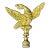 Vintage Solid Brass Eagle Bird of Prey Lamp Finial For Sale