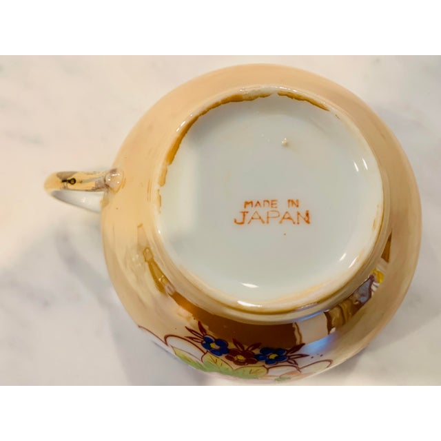 1930s Japanese Lusterware Complete Tea Set for Six- 21 Pieces For Sale - Image 9 of 11