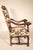 1900 - 1909 Pair of Louis XIV Style Walnut Armchairs With Lion Carved Arms For Sale - Image 5 of 12