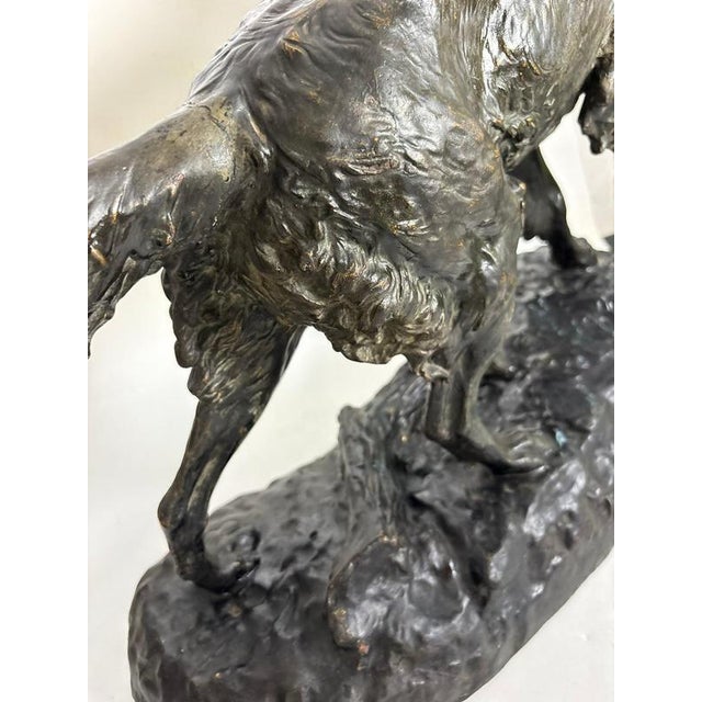 French Artist, Dog Sculpture, 19th Century, Terracotta For Sale - Image 15 of 18