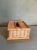 Vintage Tan Woven Rattan Tissue Box Cover For Sale - Image 4 of 8