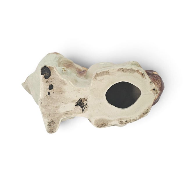 Late 19th Century English Staffordshire Glass-Eyed Spaniel Mantel Dog For Sale - Image 13 of 13