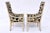 Grosfeld House Mid-20th C. French Directoire Style Velvet & Silver Leaf Armchairs For Sale - Image 4 of 11