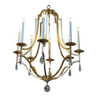 John-Richard Gold Leaf Swag Chandelier For Sale