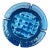 Vintage MCM Cobalt Glass Ashtray For Sale