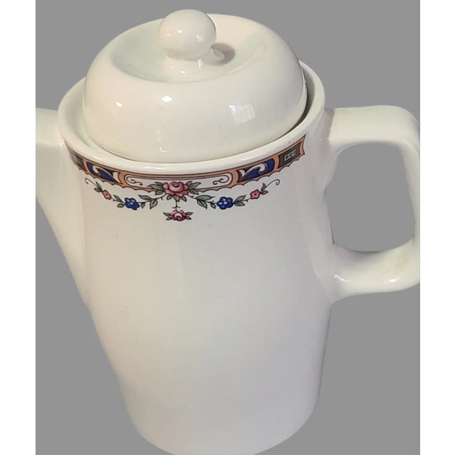 English Vintage Grindley Carlton Hand Painted Floral Staffordshire England Milk Jug - Small Tea Pot For Sale - Image 3 of 7