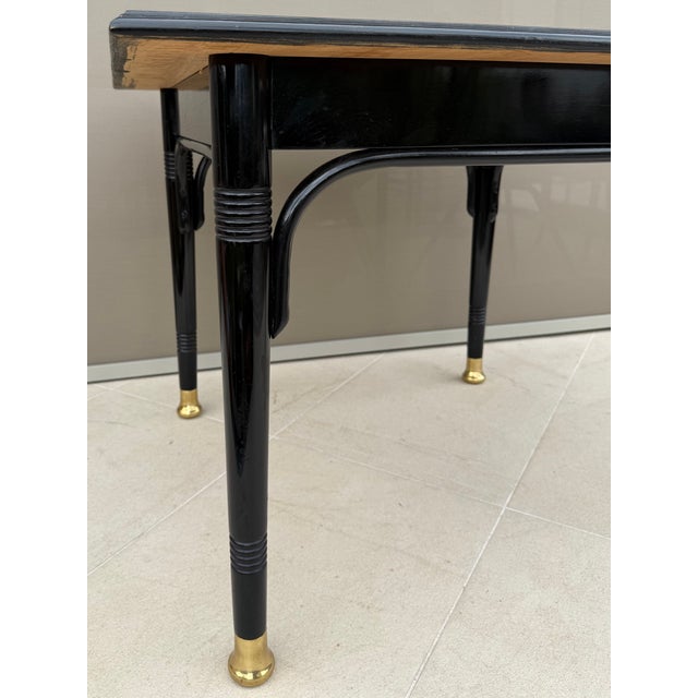 Wood Antique Vienna Secession Bentwood Side Table attributed to J. & J. Kohn and Thonet Circle, Austria, 1890s For Sale - Image 7 of 18