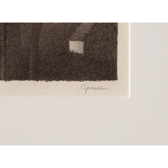 1980s Robert Kipniss, House on a Hill, Lithograph, Framed For Sale - Image 4 of 5